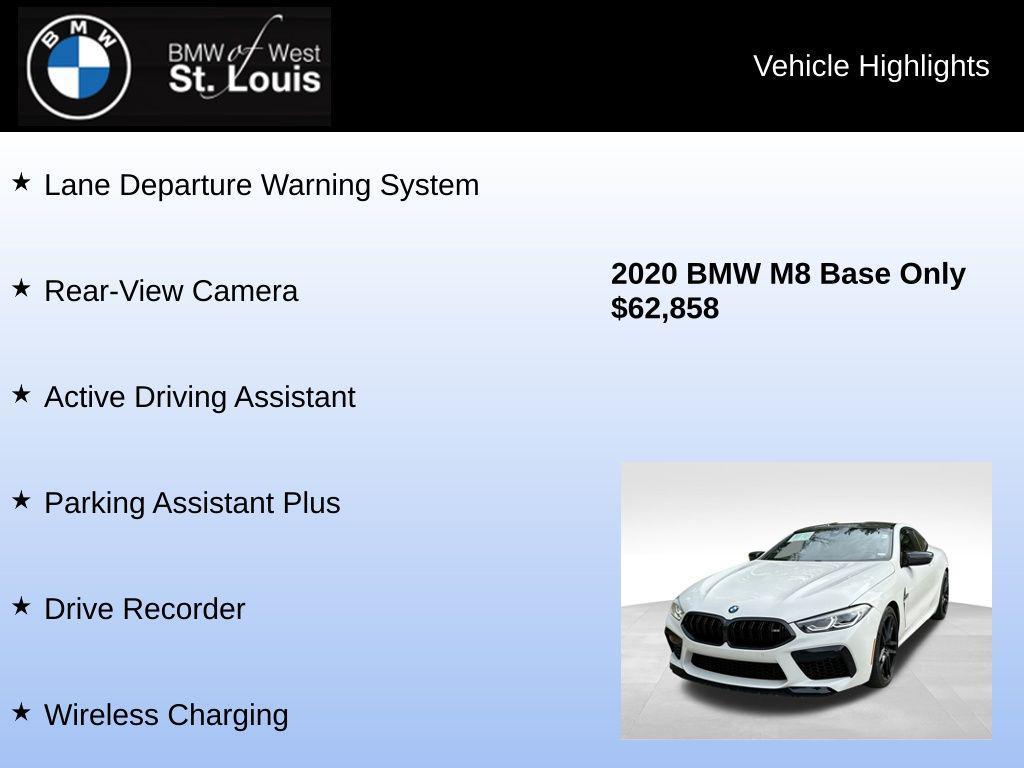 used 2020 BMW M8 car, priced at $62,858