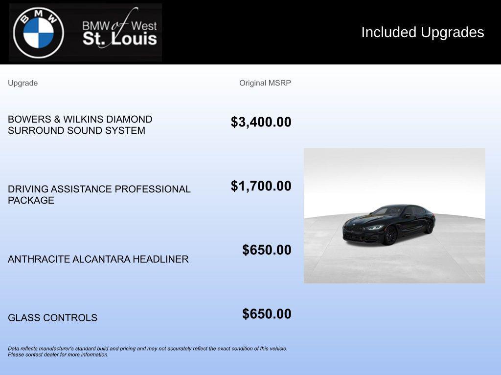 new 2026 BMW M850 Gran Coupe car, priced at $117,845