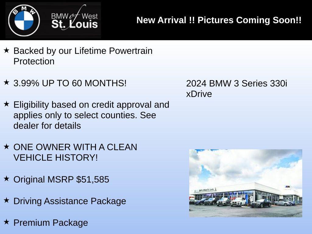 used 2024 BMW 330 car, priced at $41,445