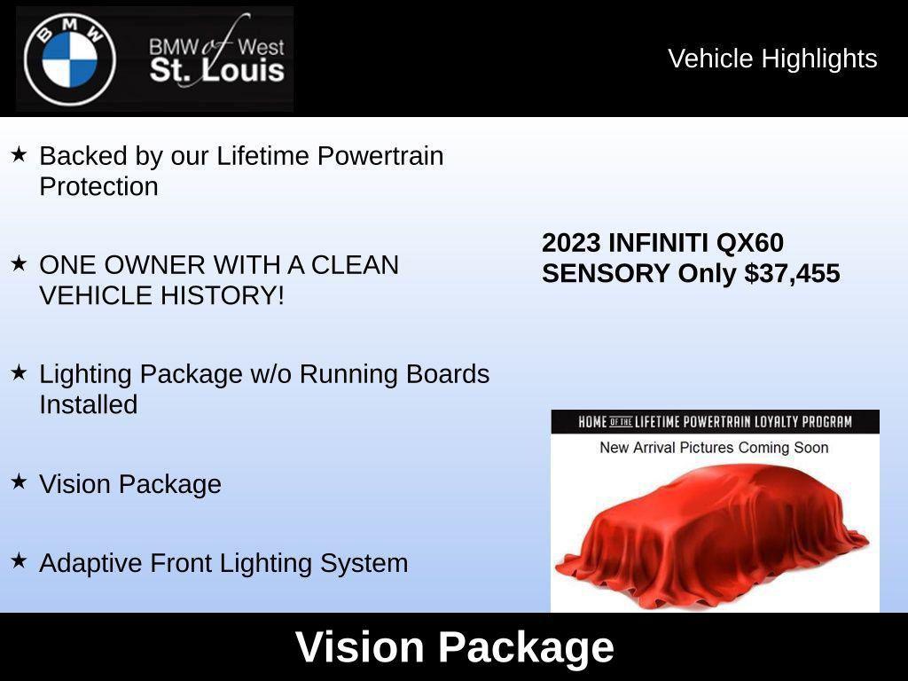 used 2023 INFINITI QX60 car, priced at $37,455