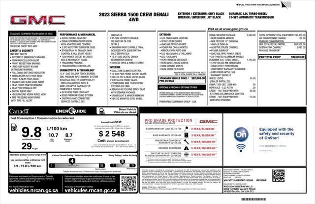 used 2023 GMC Sierra 1500 car, priced at $53,799