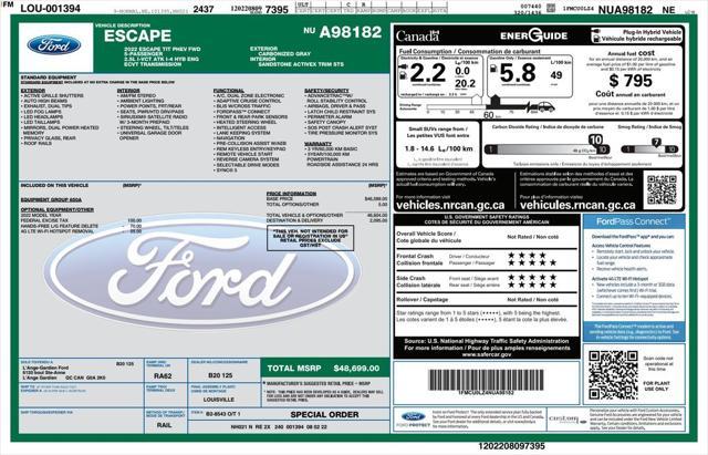 used 2022 Ford Escape car, priced at $25,599