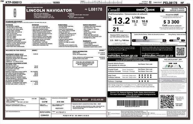 used 2023 Lincoln Navigator car, priced at $70,993