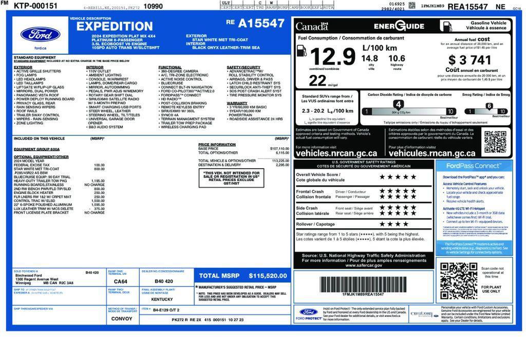 used 2024 Ford Expedition Max car, priced at $61,993