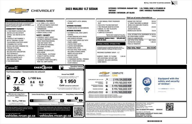 used 2023 Chevrolet Malibu car, priced at $22,993