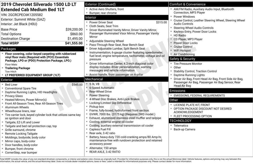 used 2019 Chevrolet Silverado 1500 car, priced at $20,493