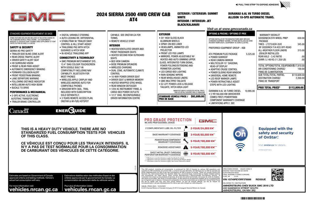 used 2024 GMC Sierra 2500 car, priced at $72,993