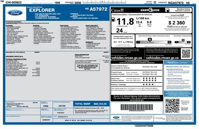 used 2022 Ford Explorer car, priced at $41,593