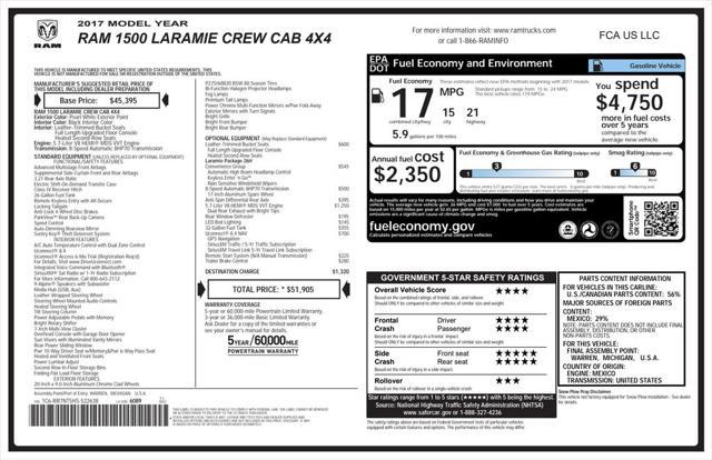 used 2017 Ram 1500 car, priced at $20,599