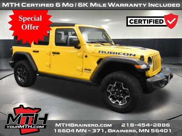 used 2021 Jeep Wrangler Unlimited 4xe car, priced at $33,500