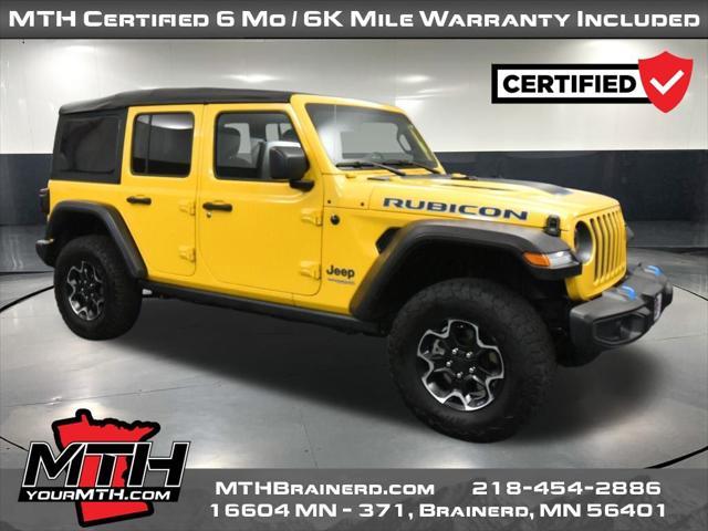 used 2021 Jeep Wrangler Unlimited 4xe car, priced at $33,799