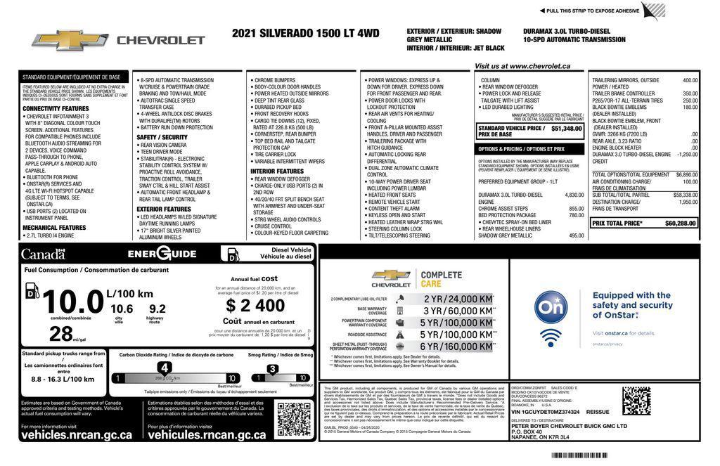 used 2021 Chevrolet Silverado 1500 car, priced at $33,299