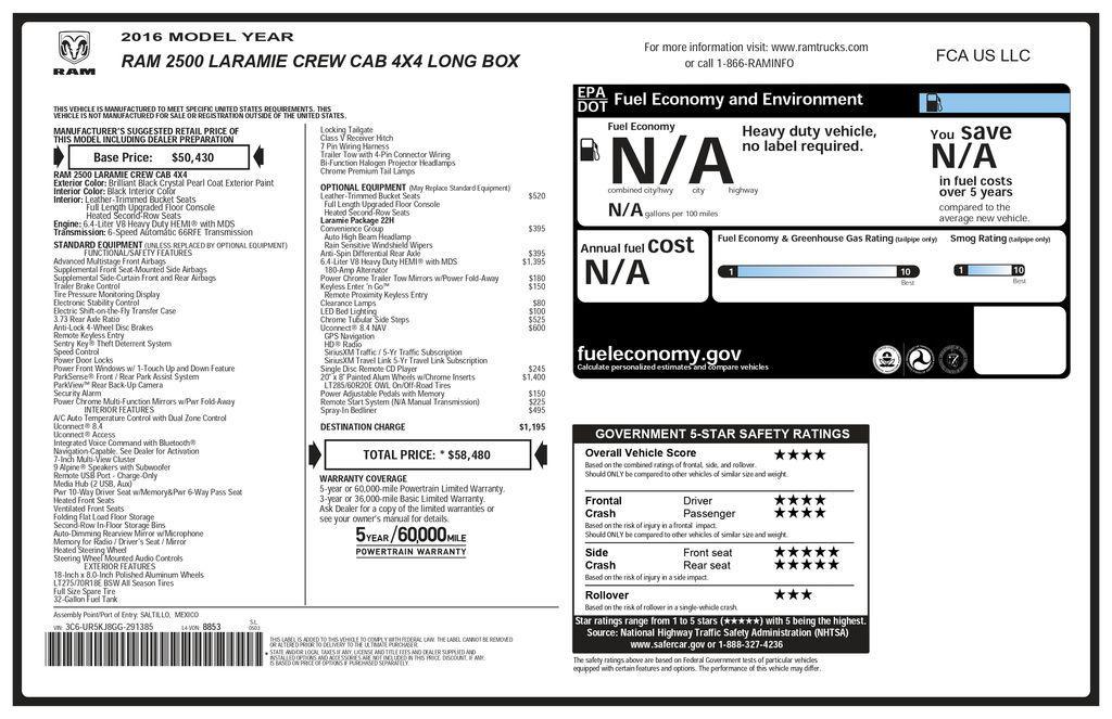 used 2016 Ram 2500 car, priced at $38,293