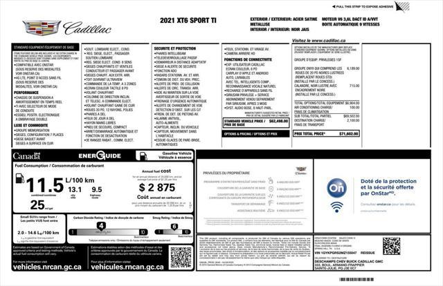 used 2021 Cadillac XT6 car, priced at $36,699