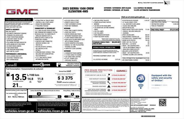 used 2023 GMC Sierra 1500 car, priced at $45,993