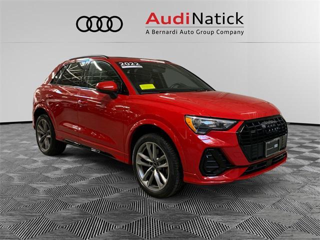 used 2022 Audi Q3 car, priced at $30,500