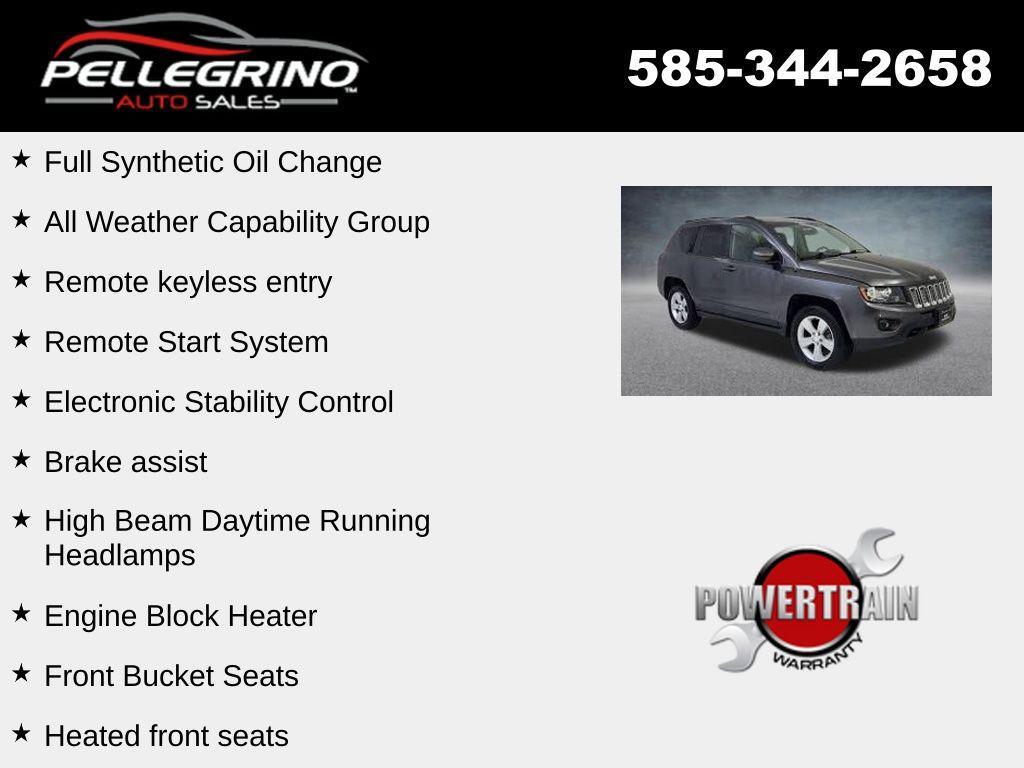 used 2017 Jeep Compass car, priced at $12,000