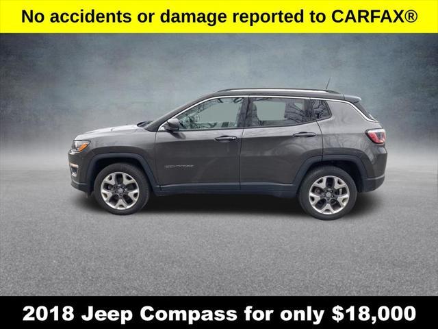 used 2018 Jeep Compass car, priced at $17,800