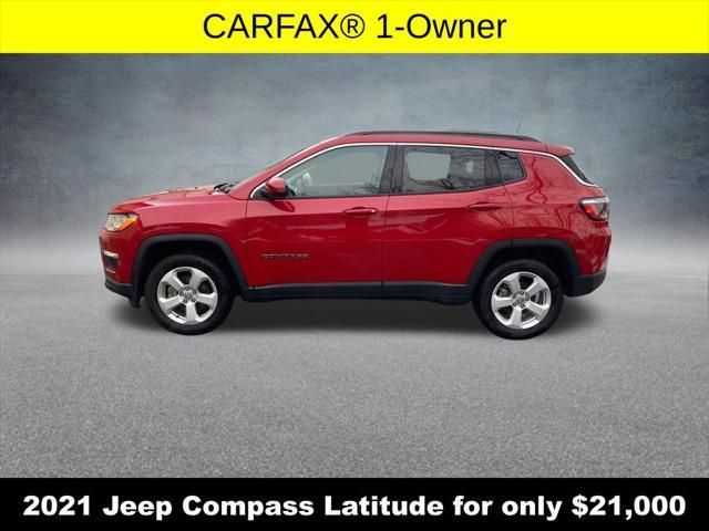 used 2021 Jeep Compass car, priced at $21,000