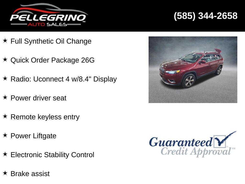 used 2019 Jeep Cherokee car, priced at $18,000