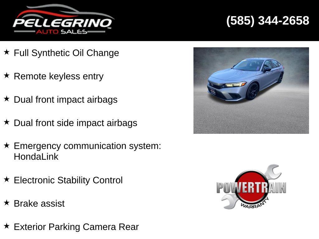 used 2022 Honda Civic car, priced at $24,000