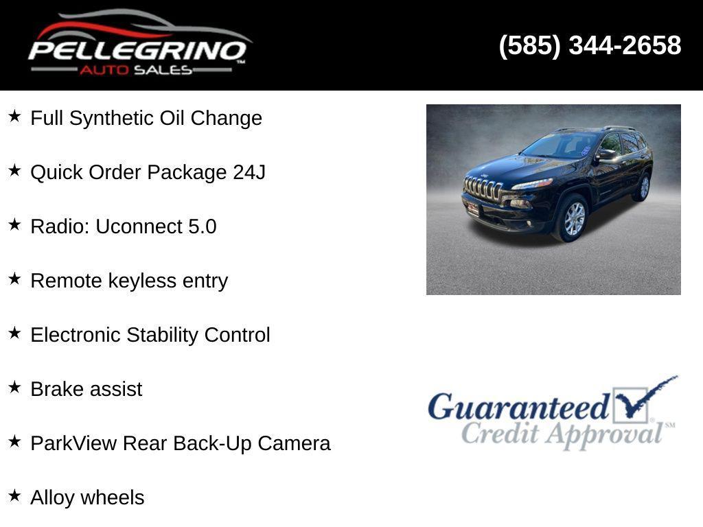 used 2016 Jeep Cherokee car, priced at $12,000