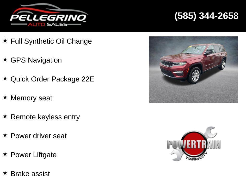 used 2022 Jeep Grand Cherokee car, priced at $29,000