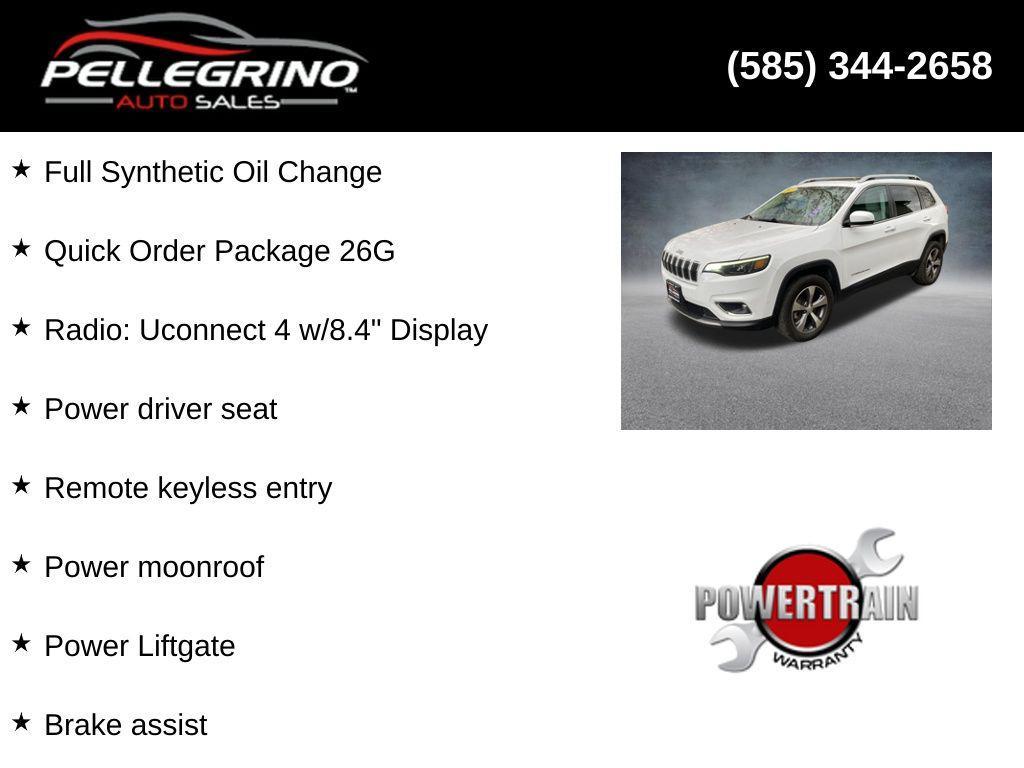 used 2021 Jeep Cherokee car, priced at $22,000