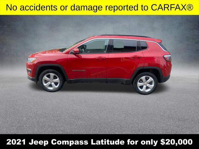used 2021 Jeep Compass car, priced at $20,000