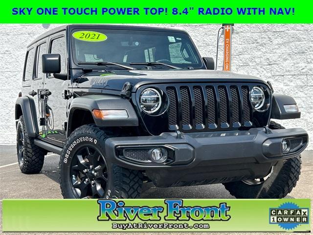 used 2021 Jeep Wrangler Unlimited car, priced at $36,850