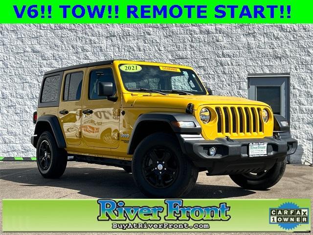 used 2021 Jeep Wrangler Unlimited car, priced at $34,550