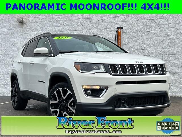 used 2021 Jeep Compass car, priced at $27,450