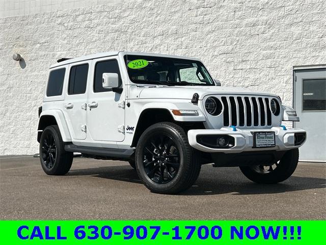 used 2021 Jeep Wrangler Unlimited 4xe car, priced at $38,350