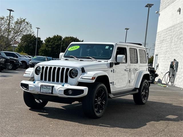 used 2021 Jeep Wrangler Unlimited 4xe car, priced at $38,350