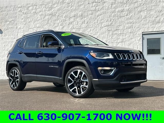 used 2021 Jeep Compass car, priced at $23,850