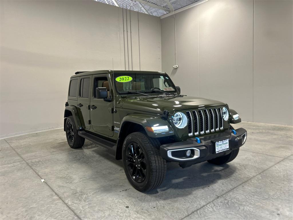 used 2022 Jeep Wrangler Unlimited 4xe car, priced at $33,750