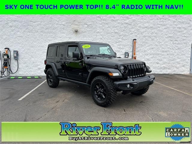 used 2021 Jeep Wrangler Unlimited car, priced at $36,450