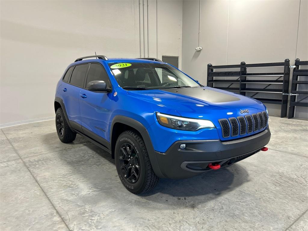 used 2021 Jeep Cherokee car, priced at $27,850