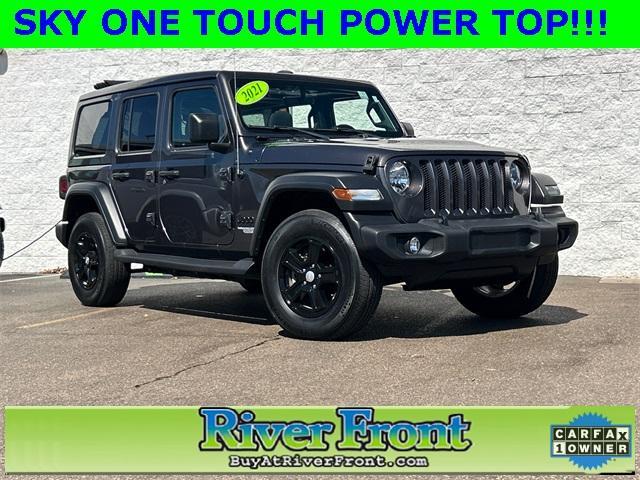 used 2021 Jeep Wrangler Unlimited car, priced at $36,950