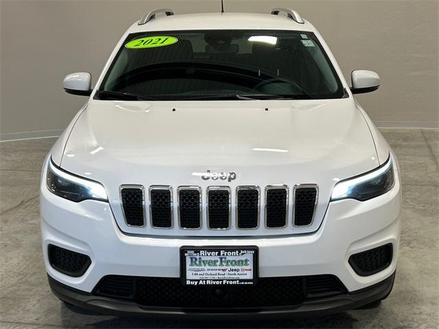 used 2021 Jeep Cherokee car, priced at $19,550