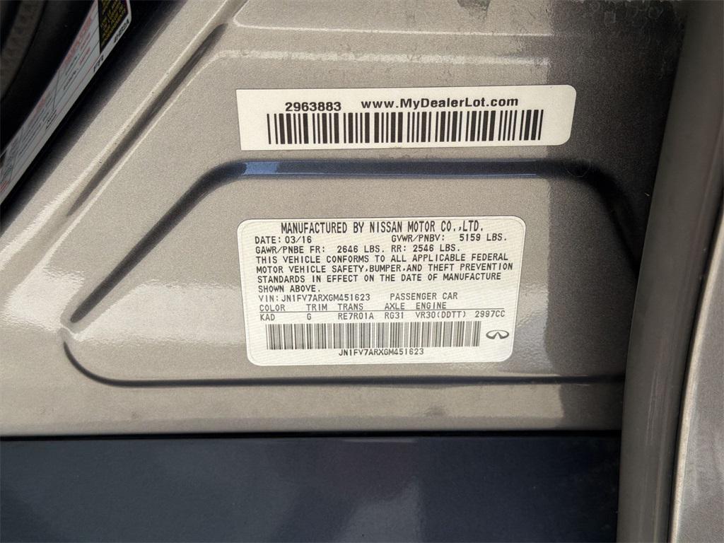 used 2016 INFINITI Q50 car, priced at $14,981