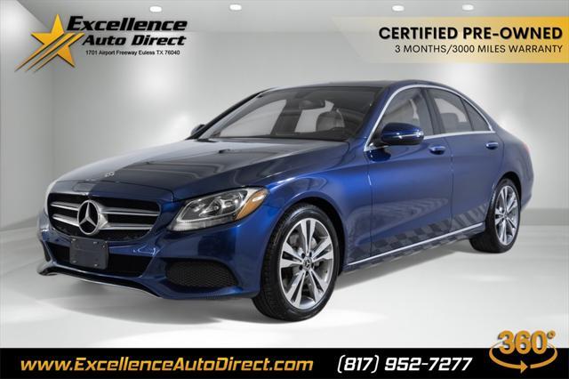 used 2018 Mercedes-Benz C-Class car, priced at $18,981