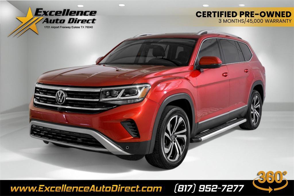 used 2021 Volkswagen Atlas car, priced at $25,781