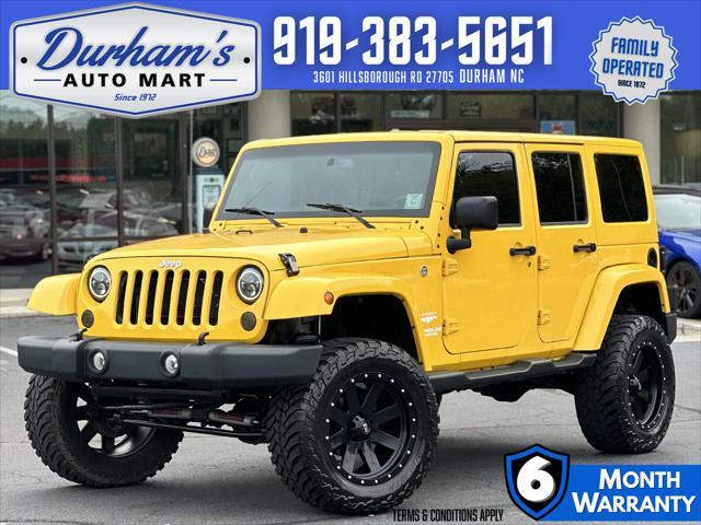 used 2015 Jeep Wrangler Unlimited car, priced at $24,498