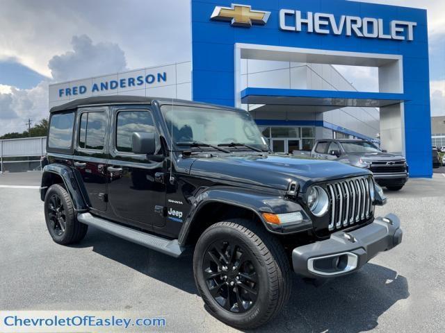 used 2021 Jeep Wrangler Unlimited 4xe car, priced at $33,499