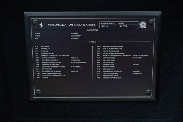 used 2023 Ferrari 296 GTB car, priced at $399,970