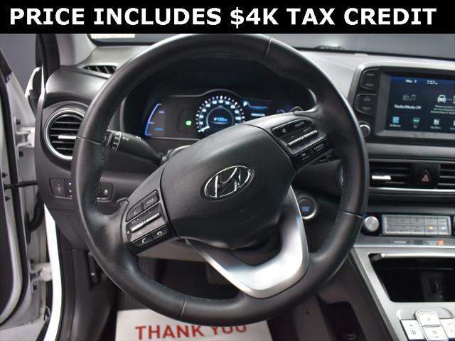 used 2021 Hyundai Kona EV car, priced at $19,997