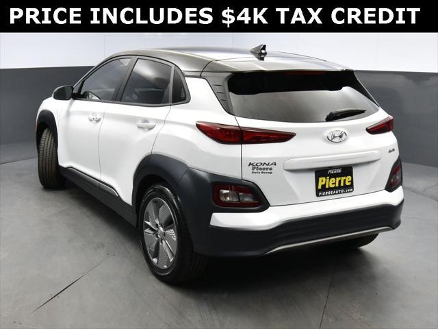 used 2021 Hyundai Kona EV car, priced at $19,997