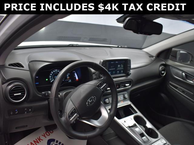 used 2021 Hyundai Kona EV car, priced at $19,997