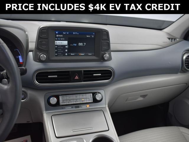 used 2021 Hyundai Kona EV car, priced at $19,891
